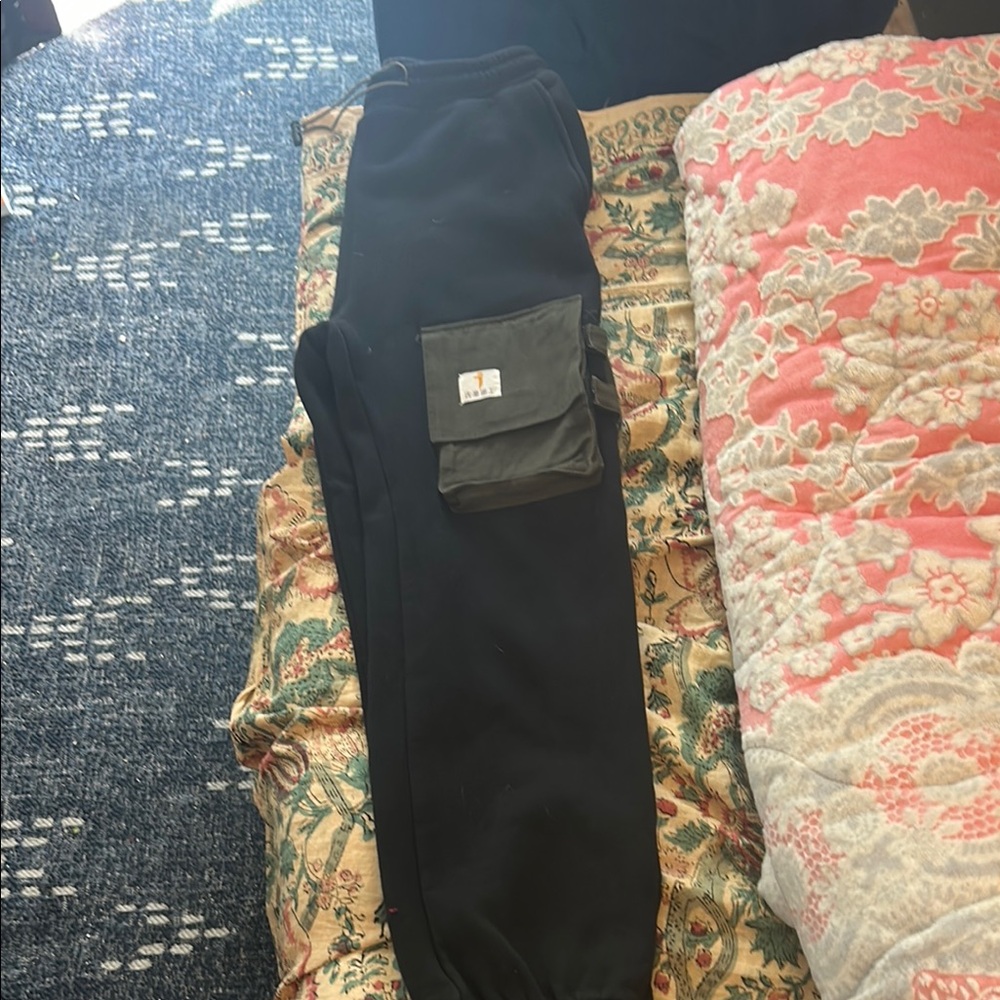 Black Cargo Pants Japanese design, rare